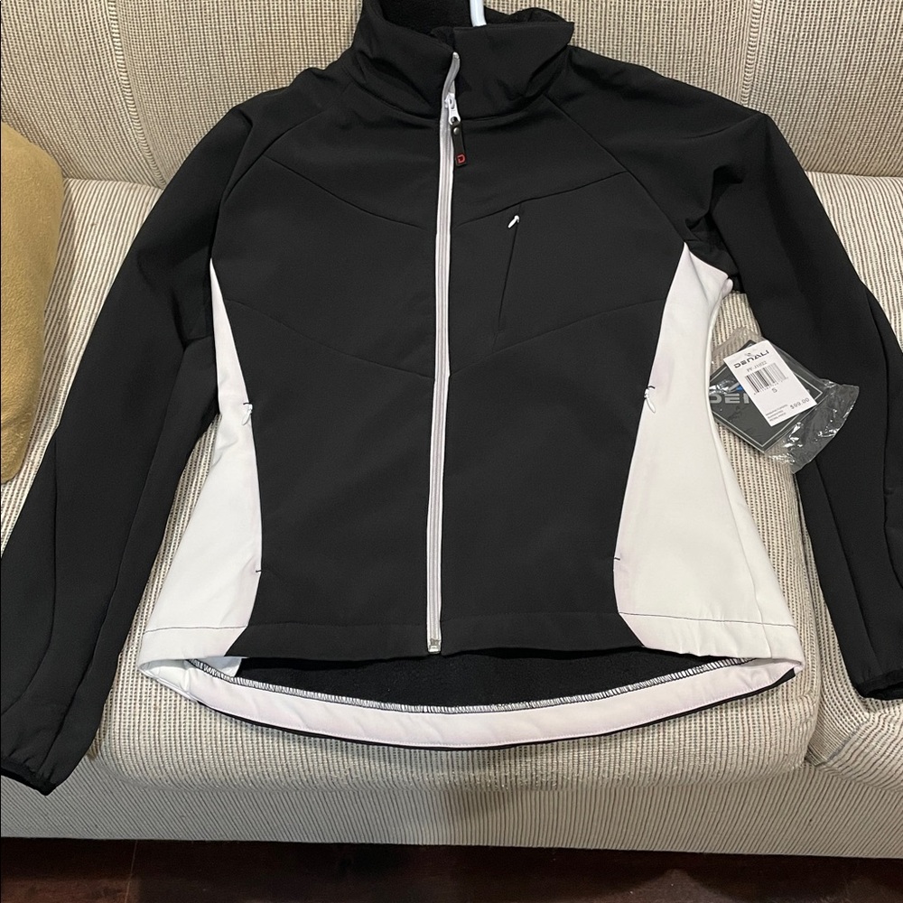 Black and White Hooded Jacket